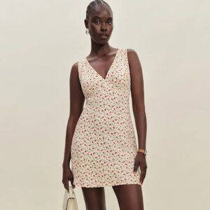 Reformation Calix Dress Ivory - Size XS